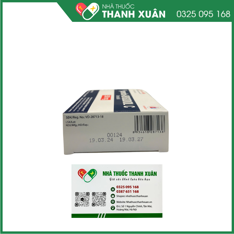 Pendo-Ursodiol C 250mg điều trị xơ gan mật nguyên phát (3 vỉ x 10 viên)